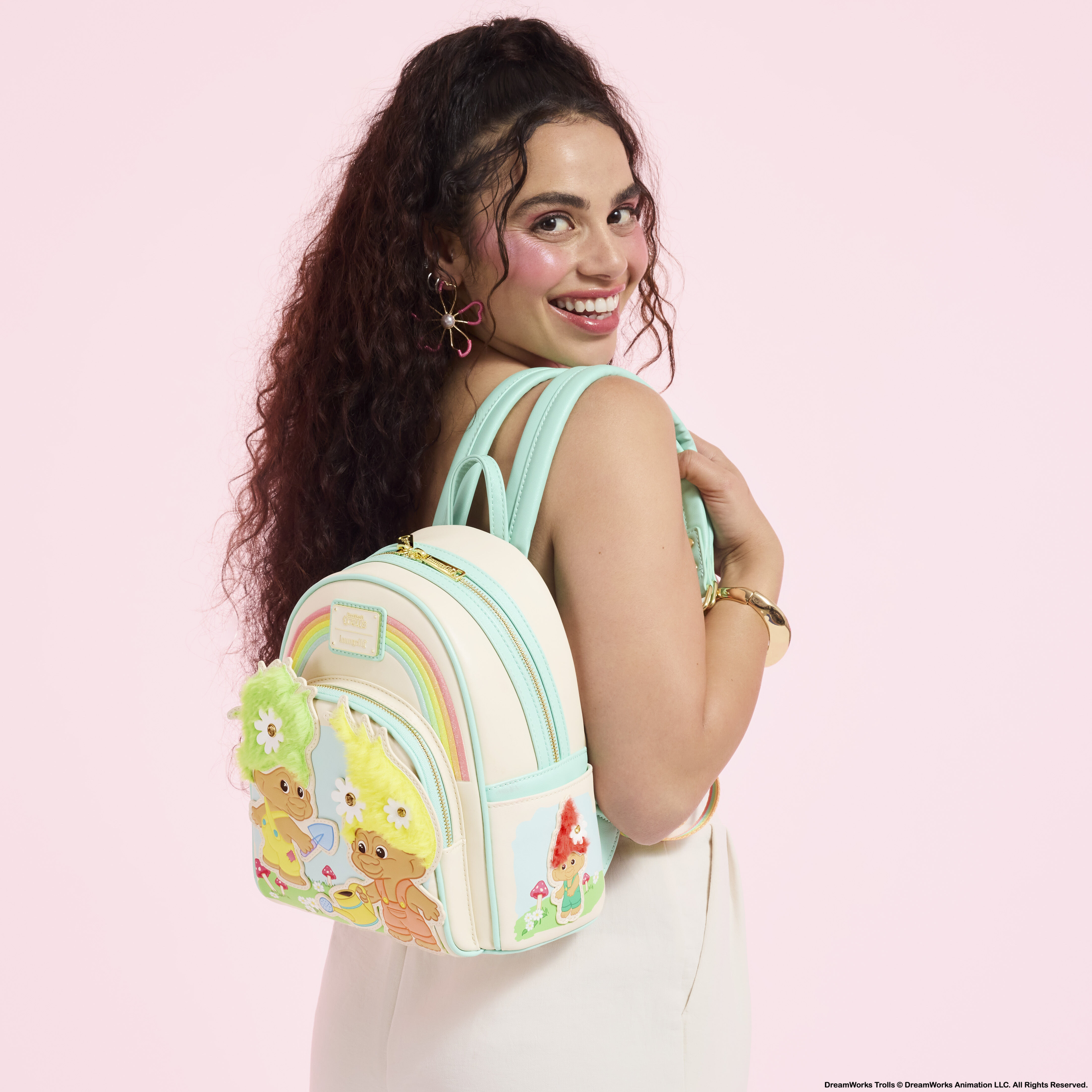 Classic Good Luck Trolls Plush Glitter Mini Backpack | Loungefly